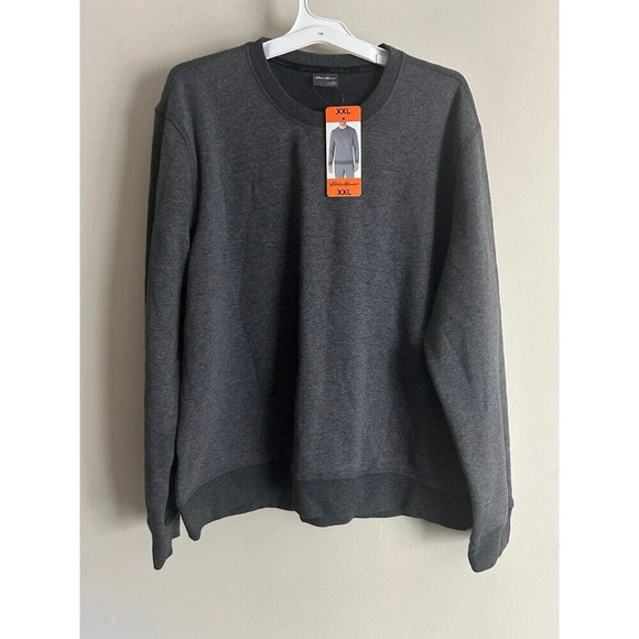 Eddie Bauer Mens XXL Sweatshirt Pullover Fleece Grey - Picture 1 of 7